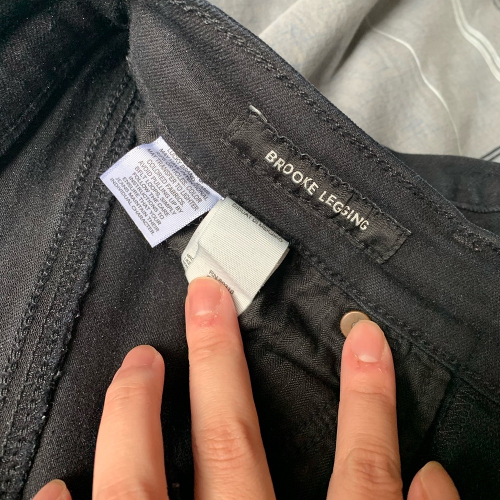 Size 0-4, Mid-rise black denim
